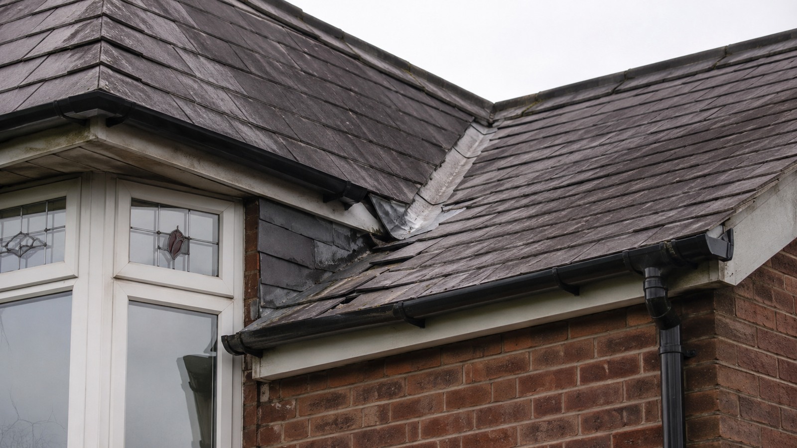 Older bay-window roof detail