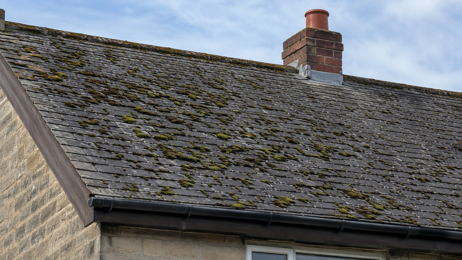 Roofing image for moss on roofs in blackpool